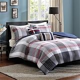 Intelligent Design Caleb 5 Piece Comforter Set, Full/Queen, Blue