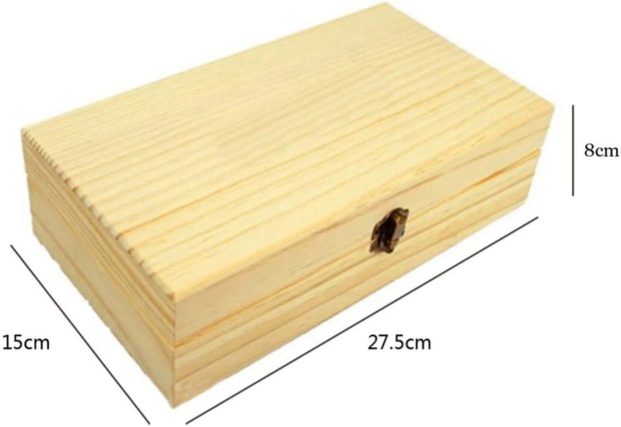YYMMQQ Essential Oil Storage Box, shockproof and drop resistant with no deformation,Natural Pine Essential Oil Organizer Storage Box,for Travel