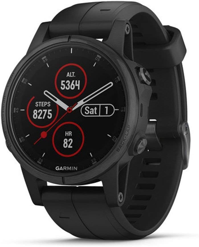 Garmin Fenix 5s Plus, Smaller-Sized Multisport GPS Smartwatch, Features Color TOPO Maps, Heart Rate Monitoring, Music and Garmin Pay, Black (Renewed): GPS & Navigation
