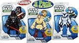 Playskool Heroes Star Wars Jedi Force Darth Vader, Obi-Wan Kenobi & Captain Rex Figures Gift Set Bundle - 3 Pack