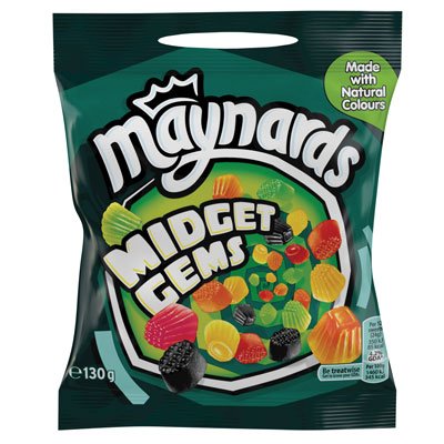 British Maynard's Midget Gems - Case Of 12 x 130g Bags