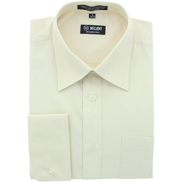 green emerald velvet dress Milani Standard Fit Dress Shirt with French Cuffs 19