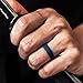ThunderFit Unisex Silicone Wedding Rings, Rubber Engagement Bands 6mm Wide 1.65mm Thick - 1/2/3/4/5/6/7 Variety Multipack (Pack I - Size 6.5-7 (17.75mm))
