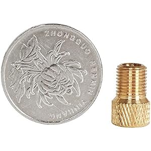 Brass Pump Adaptor Presta Valves Converter Schrader Valves Adapter --- Great for Bike Bicycle