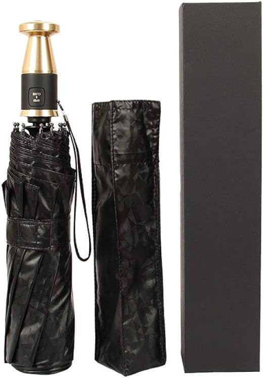 BLACK ELL Regenschirm klein leicht,Regenschirm winddichter tragbarer