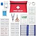 MINILOP 2 Packs First Aid Kit (72 Pieces) Portable Medical Emergency Kit Bag for Car Home Survival Office Travel