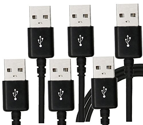 MortyMart 6-Pack Micro USB Cable 6.5Ft Android Charger Cable, USB 2.0 A Male to Micro B Sync and Charging Cables Compatible with All Devices with Micro USB Connector