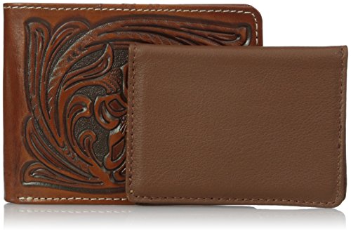 Nocona Men's Floral Bifold Pass, Tan, One Size