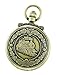 Charles-Hubert Paris 3863-G Classic Gold-Plated Antiqued Finish Quartz Pocket Watch