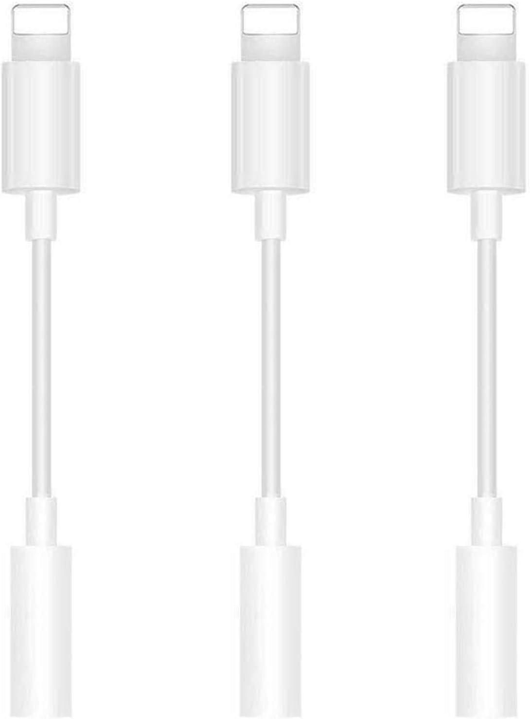 [Apple MFi Certified] iPhone Headphone Adapter Jack Lightning to 3.5mm Cord Dongle,3