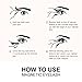 KVMV New Black Magnetic False Eyelashes Reusable Dual Magnetic Eyelashes Extremely Thin 3D No Glue Magnetic Eyelashes Ideal for Deep & Round Eyes (2 Pairs 8 Pieces)