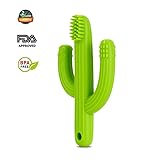 tuxepoc Baby teething toys,Silicone Baby Care Teether,Bendable Training Toothbru
