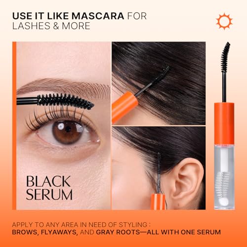 lilyeve GROWTURN Eyelash Growth Serum, Korean Lash Enhancing Serum for Longer Natural Lashes, 2-in-1 Dual Lash Serum for Day & Night Care, Prostaglandin Free with Biotin & Exosome, 0.27 fl. oz.