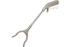 SOESFOUFU 40cm Stainless Steel Trash Clamp Garbage Picker Rubbish Grabber Tool for Sanitation Workers