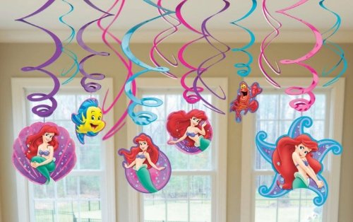 Disney The Little Mermaid Hanging Swirl Value Pack (Pink) Party Accessory