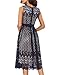Noctflos Women's Lace Cocktail Wedding Party A Line Midi Swing Dress