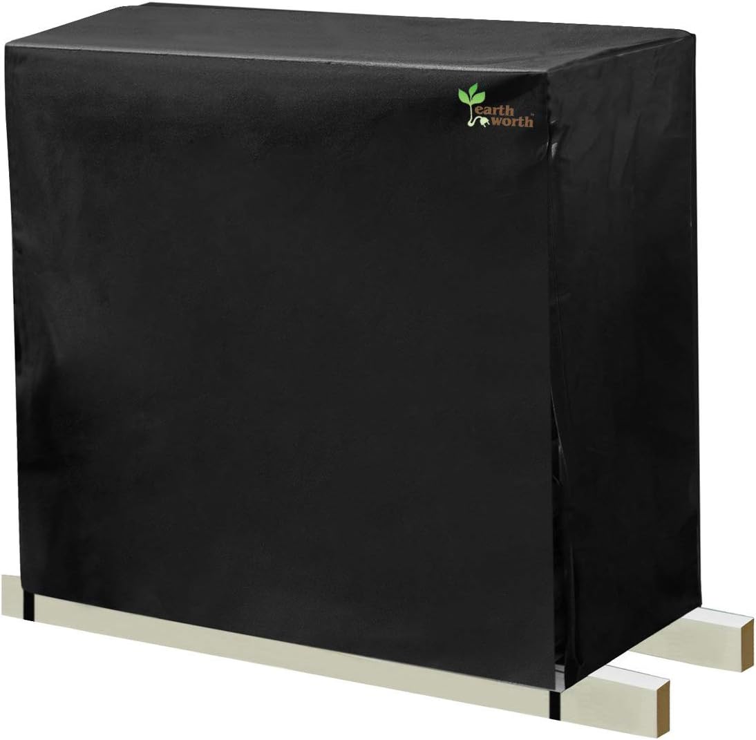 1966 Earth Worth | Firewood Log Rack Cover | 4 FT | Black