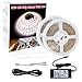 SPARKE SMD5730/5630 LED Strips Light,16.4foot X 2 Rolls 600LEDs Natural/Pure White Flexible LED Tape Lighting with UL Listed 24V Power Supply for Indoor Party Festival Decoration