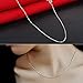24 Pack 20'' Silver Plated Chain Necklace Whaline 925 Water Ripple Plated Necklace for Jewelry Making Craft