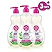 DAPPLE Baby Bottle and Dish Liquid, Lavender Dish Soap, Sulfate-Free, Hypoallergenic, 16.9 Fluid Ounces (Pack of 3)