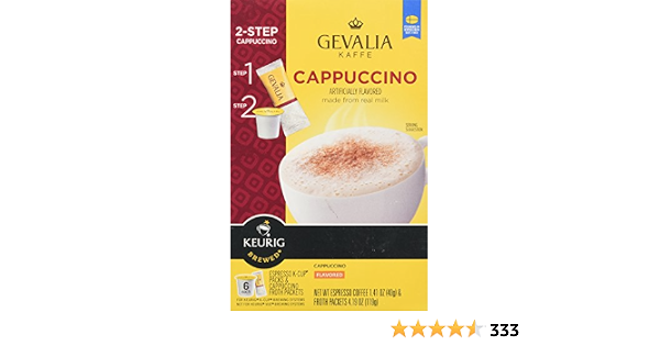 Gevalia Kaffe 2-Step Cappuccino (6 