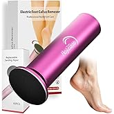 HayZBao Electric Foot Callus Remover with 60 Pcs Sandpaper Discs - Electric Callus Remover for Feet,Pedicure Tool for Dead Skin (Matte Purple)