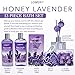 Bath and Body Gift Basket For Women and Men, Honey Lavender Home Spa Set with Essential Oil Diffuser, Soap Flowers, Bath Salts, Bubble Bath & More - 13 Piece Set, Presents for Mom