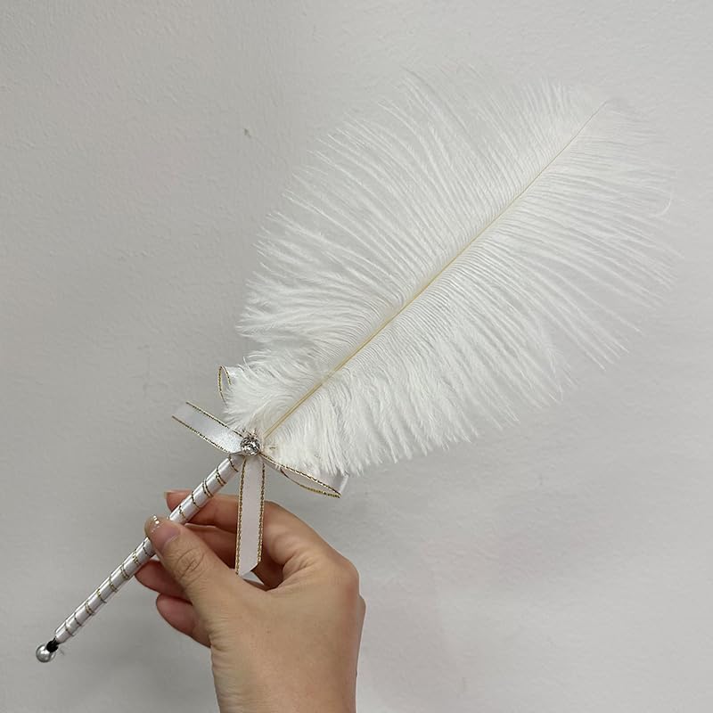 TANSHOP Owl Feather Ballpoint Pen for Kids Decoration Smoothly Writing Quill Pen