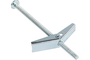 HASWARE Toggle Bolt Zinc Plated Steel and Wing Nut for Hanging Heavy Items on Drywall 1/8 x3 (25 Pack)