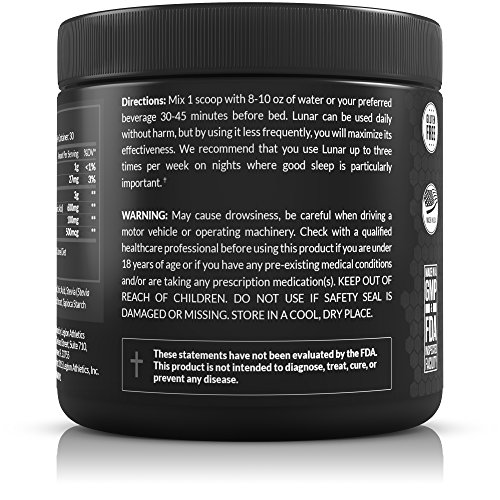 Legion Lunar Natural Sleep Aid Supplement - Herbal Sleeping Aids for Insomnia Relief & to Fall Asleep Fast. with Melatonin, L-Glycine, Lemon Balm Extract & Rutaecarpine. Safe & Healthy. 30 Svgs.