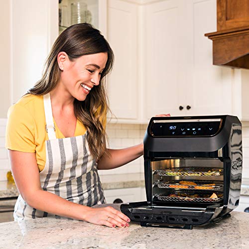 Best Choice Products 11.6qt 1700W 8-in-1 Electric XL Air Fryer Oven, Rotisserie, Dehydrator Kitchen Cooking Set w/ 8 Accessories, LED Touchscreen, Removable Door, Viewing Window, Overheat Protection