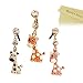 Mavis's Diary Dust Plug 3 Pcs Cute Diamond Bling Design Cell Charms Earphone Jack Accessories for iPhone 6 6S Plus SE 5 5S /Ipad/iPod Touch/Galaxy A11/A12 A Series 3.5mm Ear Jack (Giraffe)