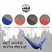 YuanKanJu Moxie Outfitters Lightweight Portable Hammock, Sunset Orange/Slate