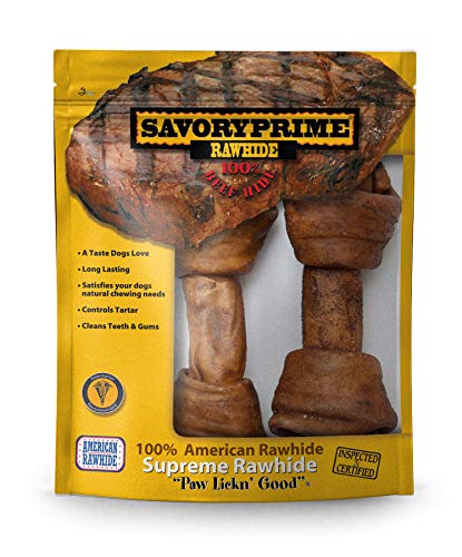 Savory Prime 2-Pack Supreme Bone, 6 To 7-Inch, Beef