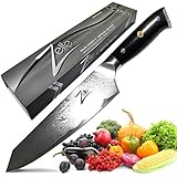 ZELITE INFINITY Kiritsuke Chef Knife 9 inch - Alpha-Royal Series - Best Quality Japanese AUS10 Super Steel 67 Layer Damascus - Surgically Sharp, Superior Performance, Ultra Versatile Chefs Knives