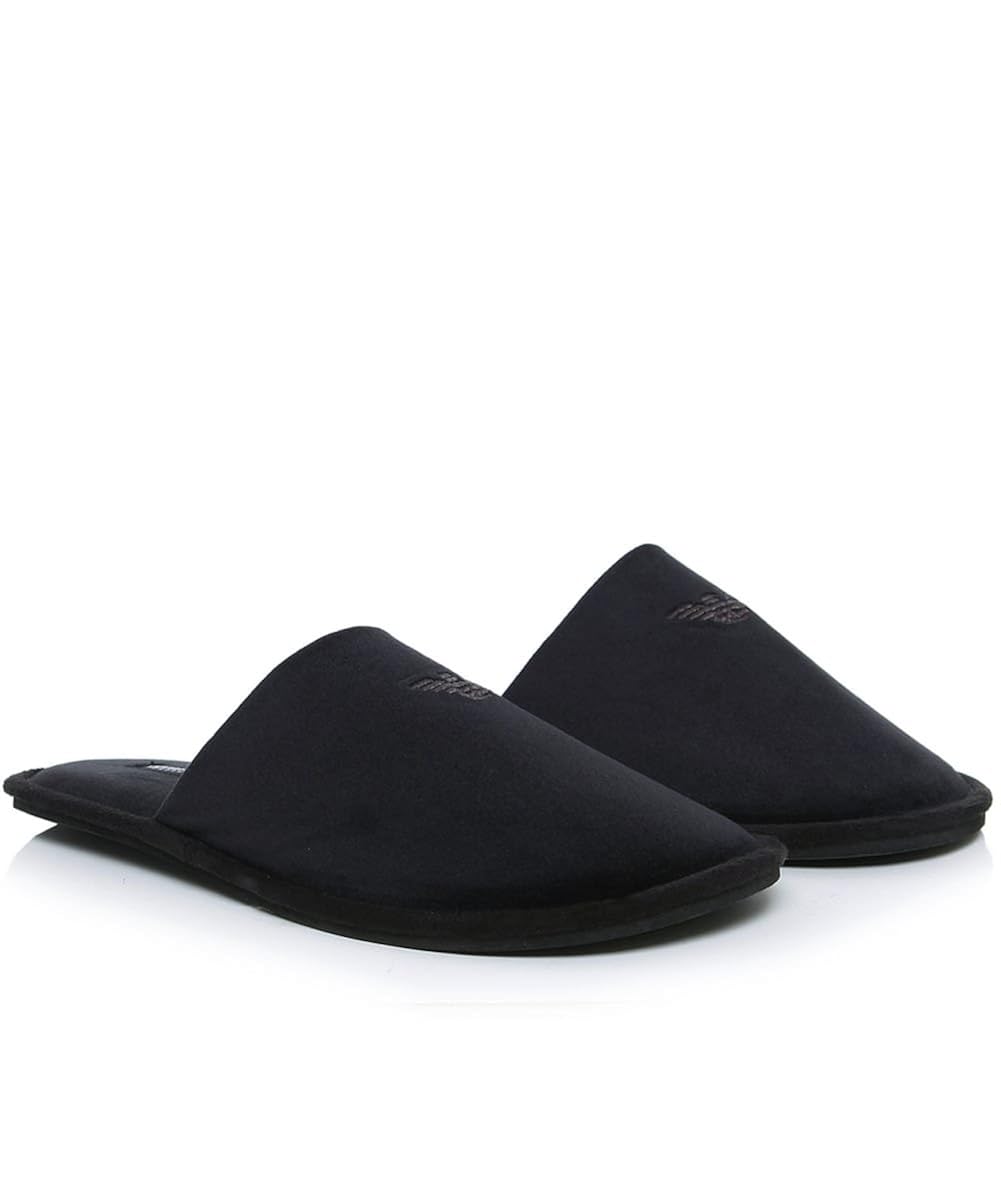 Emporio Armani Men`s Slippers 111377 Black (Small) Amazon.co.uk