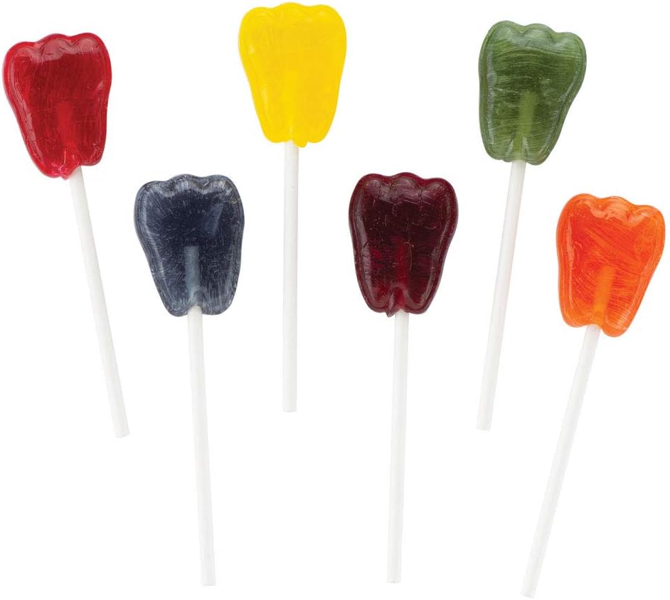 Dr. John's® Xylitol Tooth Shaped Lollipops Dental Prizes and