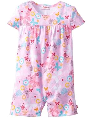 Baby-Girls Infant Owls Cap Sleeve Romper