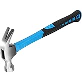 Claw Hammer with Comfort Grip Framing Hammer with Smooth Head Stubby Hammer 11.5 oz Claw Hammers Stainless Steel Hammers Tools Perfect for Household Projects Garage