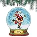 Dimensions Counted Cross Stitch Joy Santa Snow Globe Christmas Ornament Kit, 3.75'' W x 4.5'' H