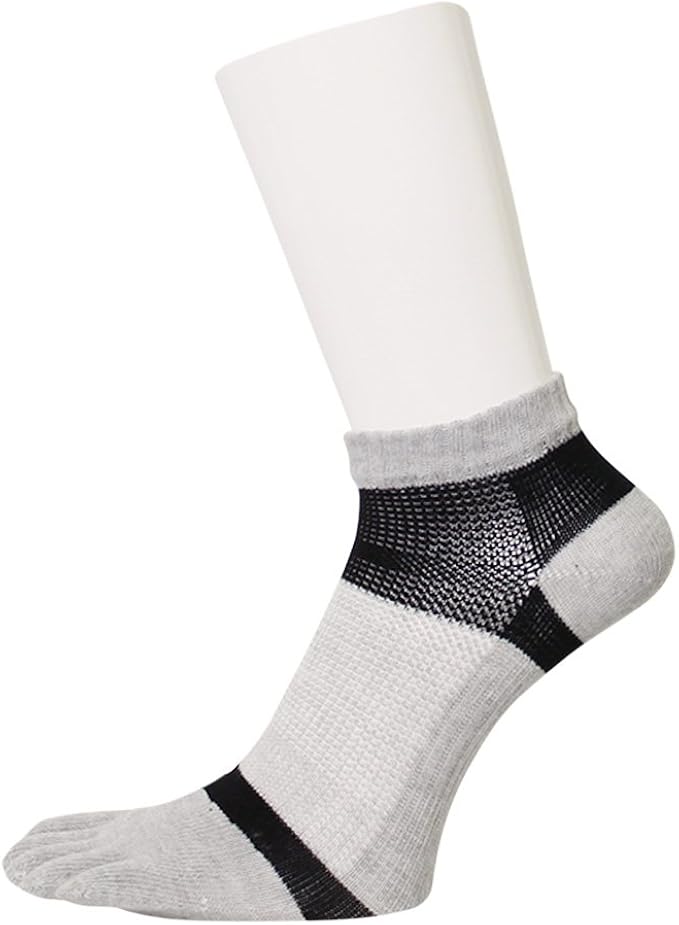 Amazon グンゼ Gunzeactivestyle 5本指ソックス St0113 3 161 ライトグレー 25 27 フットカバー スニーカーソックス 通販