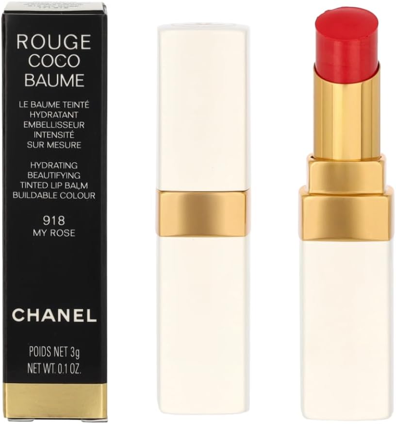 Chanel Rouge Coco Baume Hydrating Tinted Lip Balm 918 My Rose Women 0.11 oz