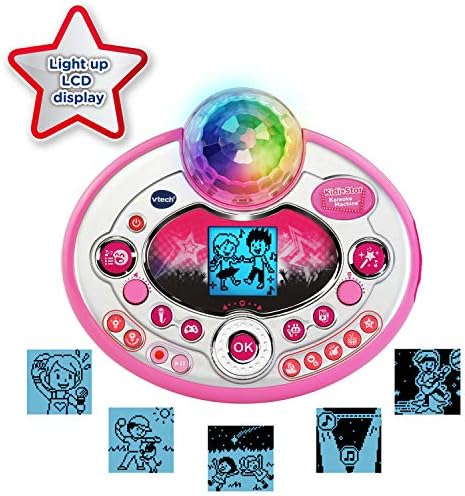 vtech kidi star karaoke system 2 mics with mic stand & ac adapter