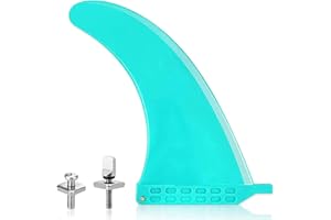 Lvsnro Surf SUP Fin - Free No Tool Fin Screw 9 inch Center Fin,for Surfboard Longboard and Paddleboard,with Free No Tool Screws