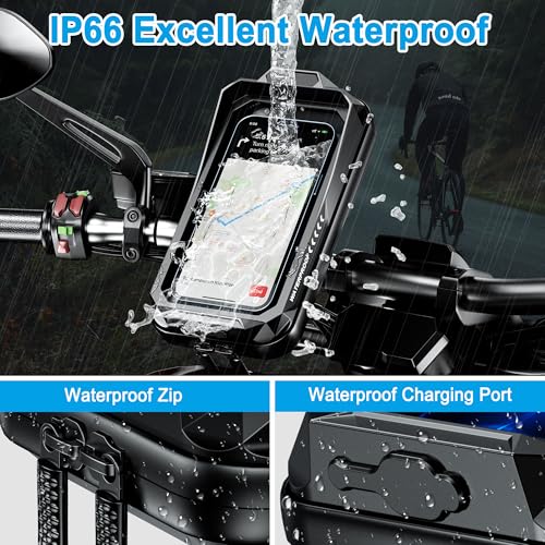 ENONEO Universal Anti-Vibration 360° Mobile Phone Holder for Bikes and Scooters and Motorcycles and Handlebars