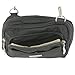 Baggallini Multi Pocket Crossbody/Waist Bag for Women - Highly Functional, Durable Design for Travel, Sightseeing, or Shopping - Great Utility Purse (Black/Khaki)