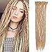 Dsoar Dreadlock Extensions For Women/Men 12 Strands 20 inch Synthetic Dreads Hair 100% Handmade Fashion Reggae Hair Hip-Hop Style Crochet Loc Extensions(24#,Deep Blonde)thumb 1