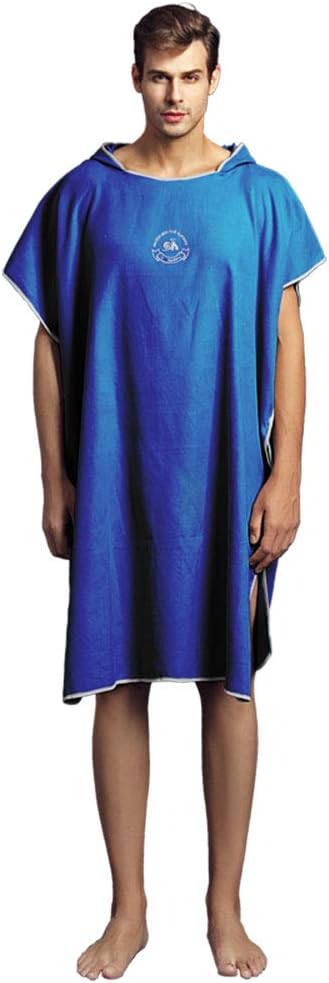 Hiturbo Changing Robe Surf Poncho with Hood One Towel Lightweight