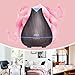 Aromatherapy Essential Oil Diffuser 530ml Cool Mist Ultrasonic Fragrance Scent Air Humidifier Wood Grain 18 Hours Aroma Diffuser with 7 Color Auto Shut Off for Home/Bedroom/Office, Valentines Gift