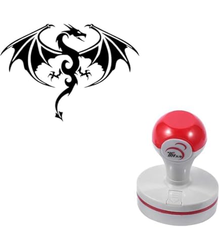 Wyvern Dragon Fantasy Silhouette Rubber Stamp For Stamping Crafting...